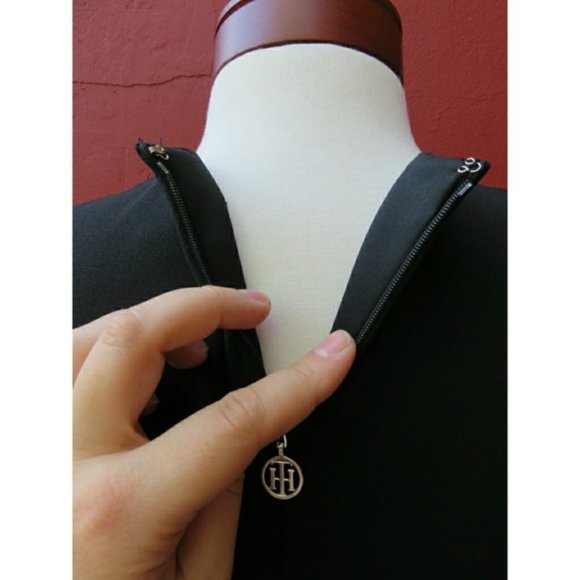 Tommy Hilfiger Swing Skirt Ponte LBD Career Dress - Picture 2 of 7